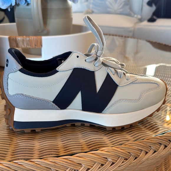 New Balance x Figs White and Navy Athletic Sneakers - Picture 4 of 5